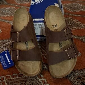 Birkenstock Arizona Oiled Leather Habana Size: 38 L7/M5